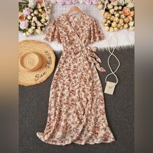 Floral Wrap Dress